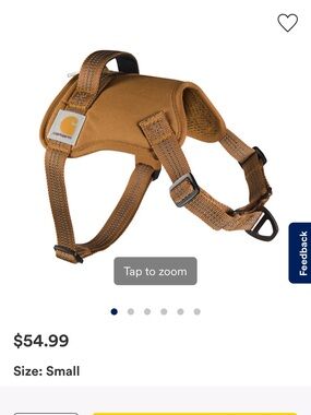 Carhartt dog harness size small